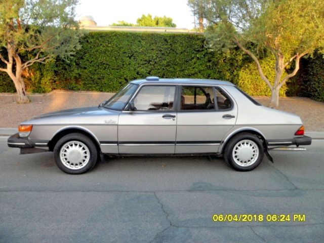 Incredible Preserved 900 TURBO Stick Sedan/ Rose Quartz with Bokara Red Leather 1985 Saab 900 TURBO SEDAN