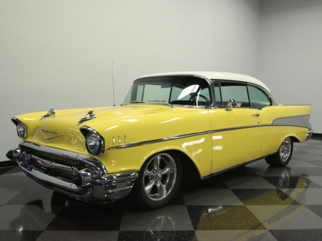 INCREDIBLE RESTOMOD, BUILT 350, 4 SP MAN, PS, PB, ICE COLD R134a A/C, A+ BUILD! 1957 Chevrolet Bel Air/150/210