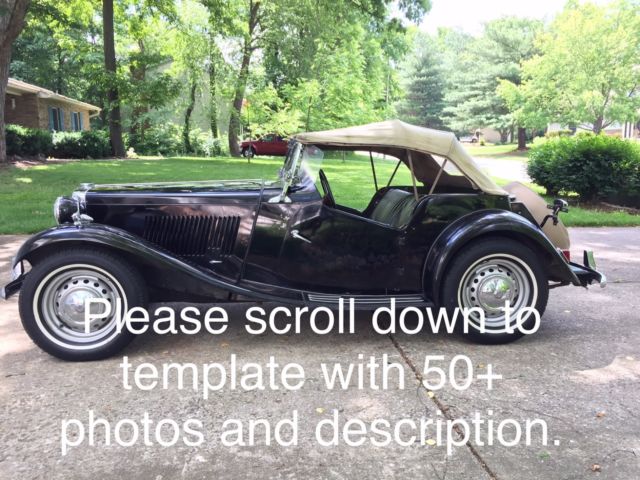 INCREDIBLE SURVIVOR 1952 MG TD MGTD TIME-WARP ALL ORIGINAL!! 1952 MG T-Series