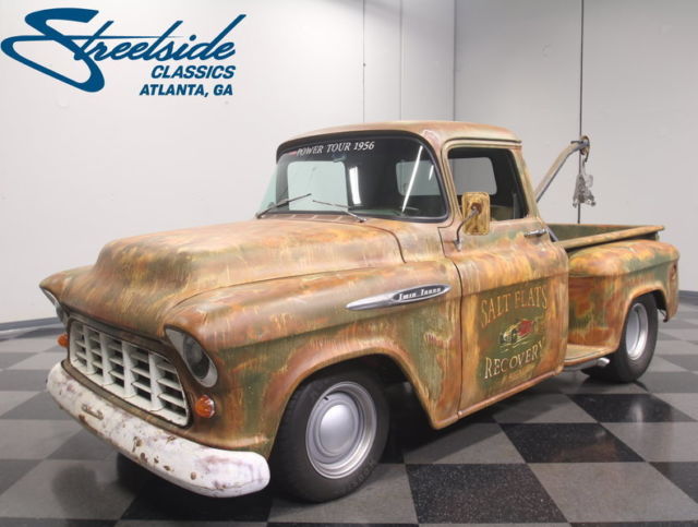 INSANE CUSTOM BUILD, PROBUILT TWIN TURBO LS, 4L60E, LEATHER, CUSTOM FAUX PATINA 1959 Chevrolet 3100 Twin Turbo Restomod