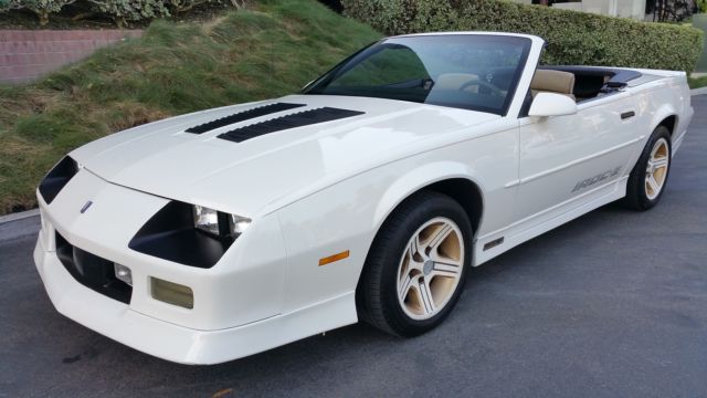 IROC Z Convertible, 92k Orig Miles, California Car, Nice 1990 Chevrolet Camaro 2dr Converti