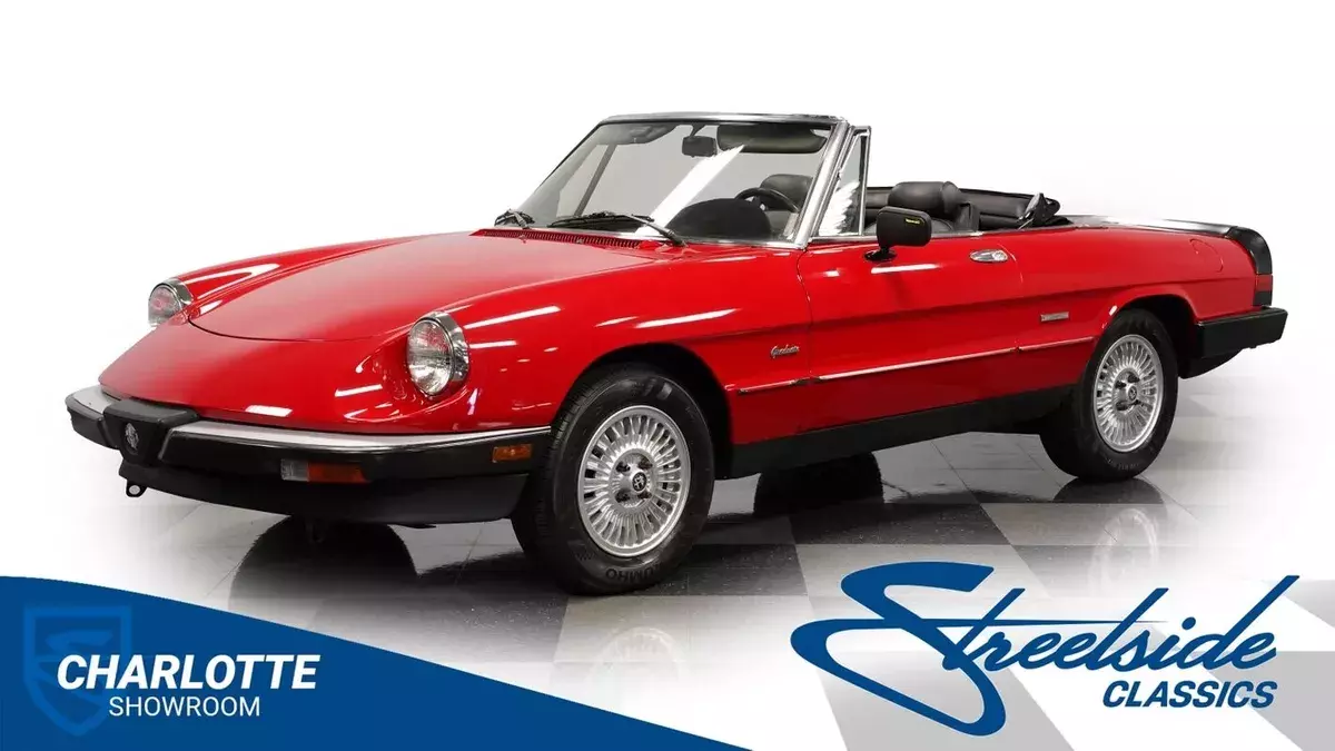 ITALIAN CAR CLASSIC VINTAGE SPIDE CONVERTIBLE GAS SAVER 1990 Alfa Romeo Spider