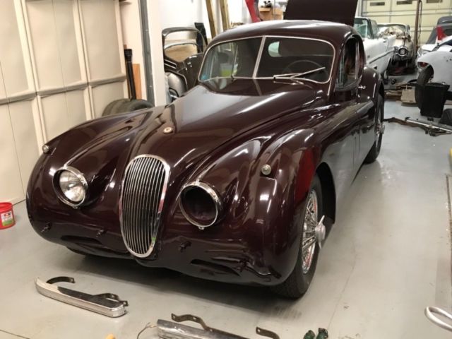 Jaguar 1953 XK 120 FHC project new engine , disc brakes , 5 spd trans ,no rust 1953 Jaguar XK Black