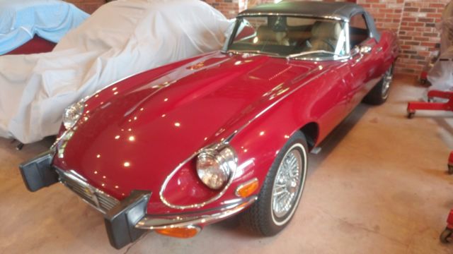 Jaguar 1974 E-type V12 Convertible 7300 mi Time Capsule XKE Completely Original 1974 Jaguar E-Type