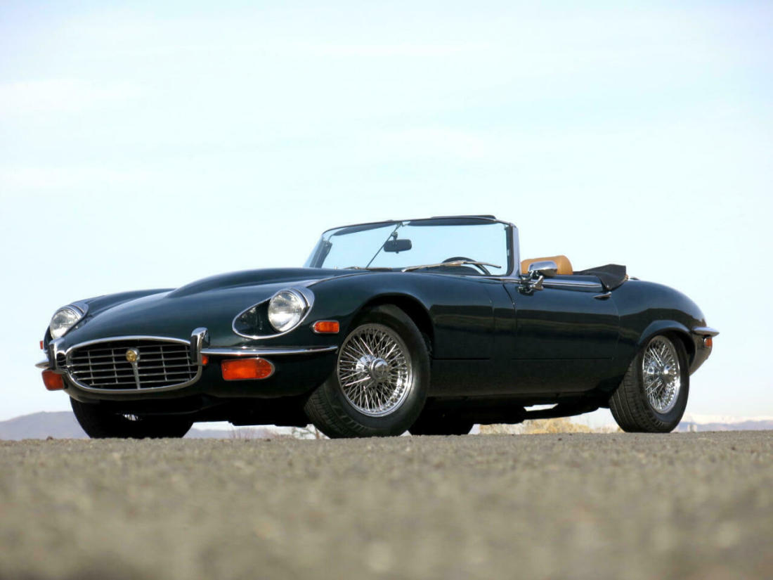 Jaguar E-Type British Racing Green with 58,782 Miles, for sale! 1972 Jaguar E-Type V12 Roadster