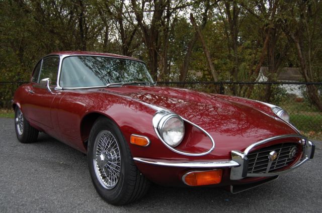 Jaguar XKE V-12 Coupe Heritage Certificate Manual Transmission Beautiful Example 1973 Jaguar E-Type Manual Transmission V-12 Coupe Beautiful Condition