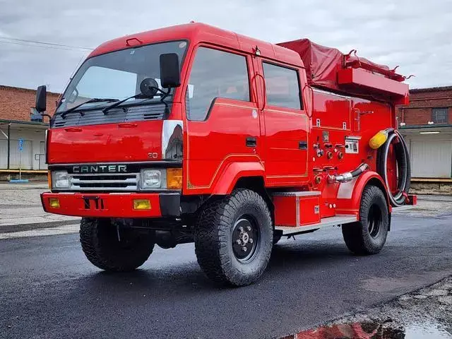 JDM Import, 14,721 Miles, 4D33 Engine, 1991 Mitsubishi Canter Fire Truck
