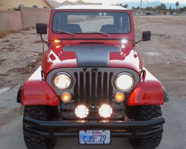 JEEP CJ5 RESTORED V8 MOTOR - 4 SPEED- PS - PDB - ARB LOCKERS - CAGE - SEE VIDEO 1979 Jeep CJ Custom Classic