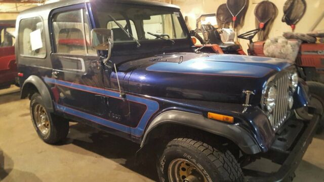 Jeep CJ7 Blue 1978 , 4 wheel drive, Removeable Top, New Tires, Great Project Car 1978 Jeep CJ CJ7