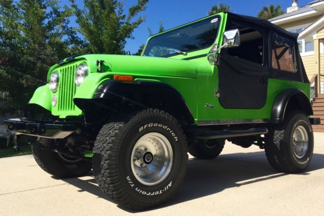 Jeep CJ7 Custom Frame off Restoration 4x4 304 V8 Tremec Dana Edelbrock Florida 1983 Jeep CJ 4X4 Custom