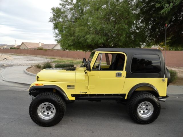 JEEP CJ7 RESTORED -TBI FUEL INJECTION - 5 SPEED - HARD TOP & DOORS SEE VIDEO 1984 Jeep CJ CJ7 REGEGADE