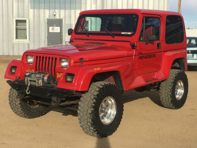Jeep Wrangler YJ 4X4 Automatic Leather Seats Air Conditioning 100% Rust Free V8 1994 Jeep Wrangler Renegade Sport Rubicon Spring Over Axle Ford 8.8