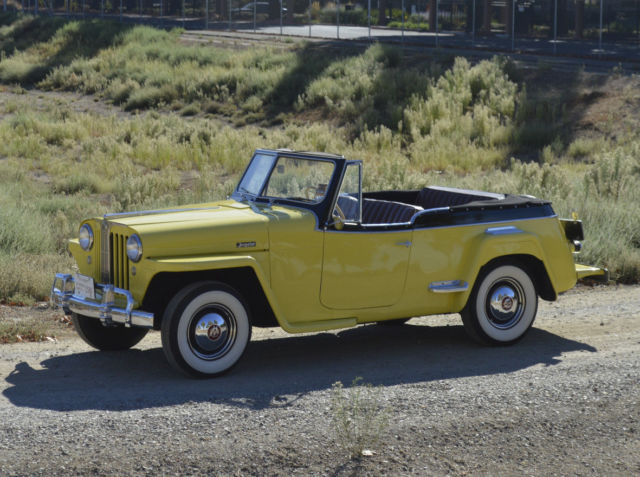 JEEPSTER CONVERTIBLE STOCK 4CYL OD VINTAGE JEEP ROADSTER 1948 1950 1951 OVERLAND 1949 Willys 439 VJ JEEPSTER