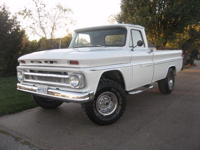 K-10 4X4 CHEVY PICKUP NEW SUSPENSION BRAKES 350 ENGINE 400 TURBO AUTOMATIC TRANS 1966 Chevrolet C-10 FLEETSIDE FOUR WHEEL DRIVE