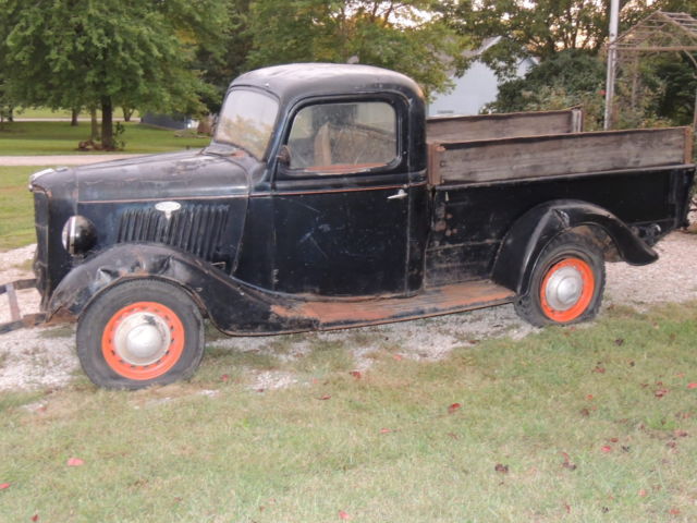 KS Farm find 1936 Ford half ton pickup flathead V8, juice brakes, clear title NR 1936 Ford Other Pickups