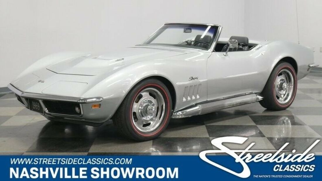 L-71 L71 block 5 speed transmission cortez silver classic vintage Vette 1969 Chevrolet Corvette 427 Tri-Power Restomod