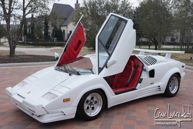 Lamborghini Countach 25th anniversary Rare 2,245 miles Crave Luxury Auto. V12 1989 Lamborghini Countach