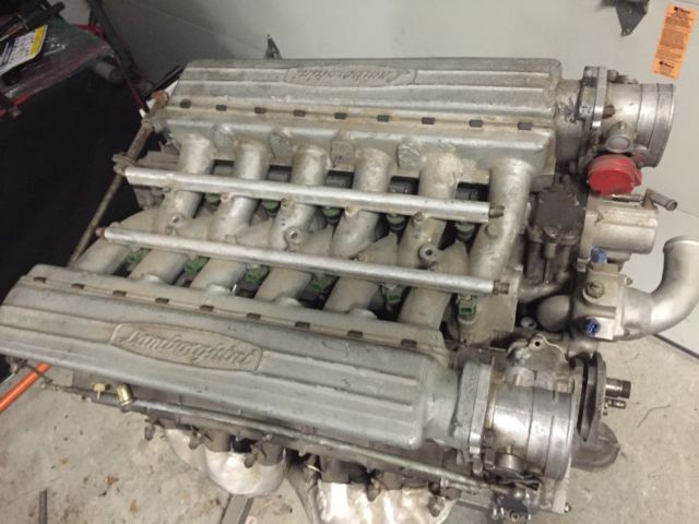 Lamborghini Countach LM002 V12 Complete Motor Fuel Injected Rebuilt 1979 Lamborghini Countach Complete Motor w/ Dist Cap and Wires