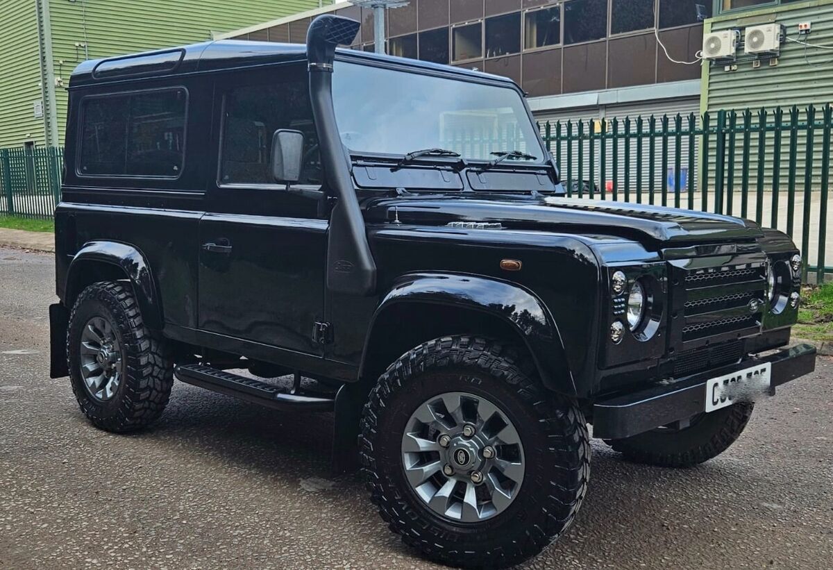 LAND ROVER DEFENDER 90 1989 TD5 Santorini Black 1989 Land Rover Defender
