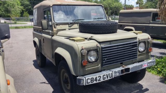 Land Rover Defender 90 Propane Gasoline 3.5 1986 Florida Title 1986 Land Rover Defender
