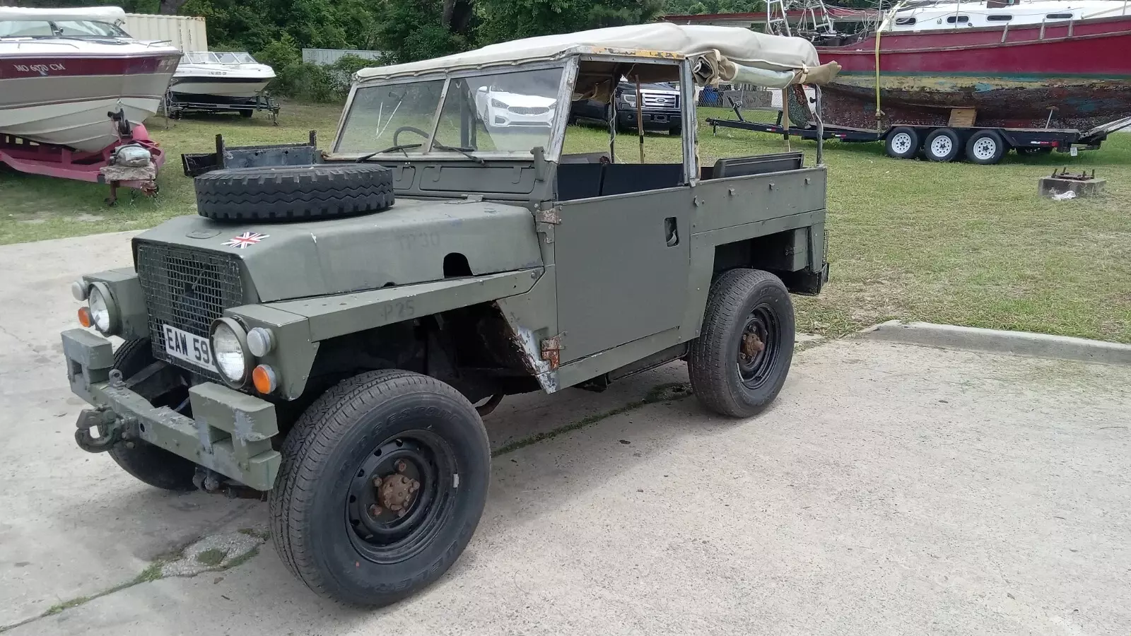land rover military lightweight 1974 Land Rover 1/2 Ton Pickup