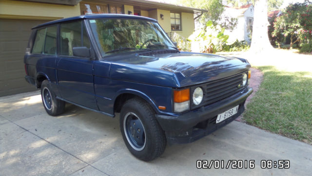 Land Rover Range Rover Classic TDI 2 Door diesel 1990 Land Rover Range Rover 2 Door