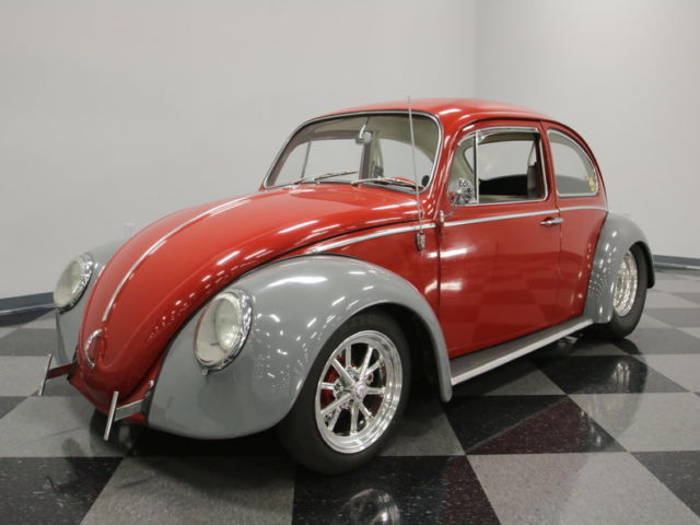 LARGER 1600CC MOTOR, MINI TUBBED REAR END, 4 WHEEL DISCS, COOL CUSTOM BUG! 1965 Volkswagen Beetle - Classic
