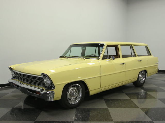 LASER STRAIGHT BUILD, CUSTOM INTERIOR, PROTECT-O-PLATE, COLD R134AC, THE BEST! 1967 Chevrolet Nova Nova Station Wagon