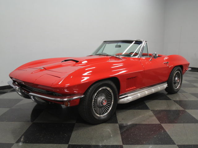 LAST YEAR C2, 350 V8, 4 SPEED, 4 WHEEL DISCS, SIDE PIPES, 2 TOPS, CLEAN FUN! 1967 Chevrolet Corvette