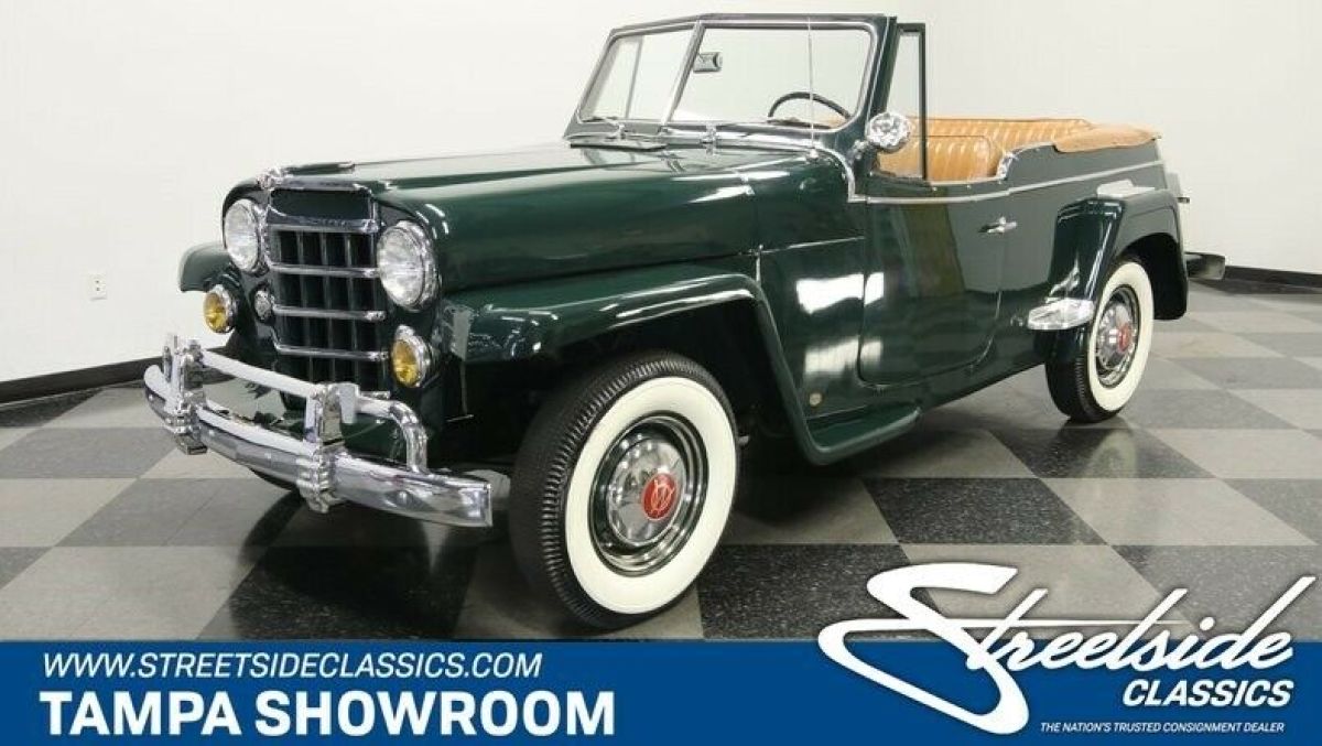 LAST YEAR OF THE JEEPSTER BEAUTIFUL PAINT & INTERIOR STUNNING RESTORATION WOW 1950 Willys Jeepster