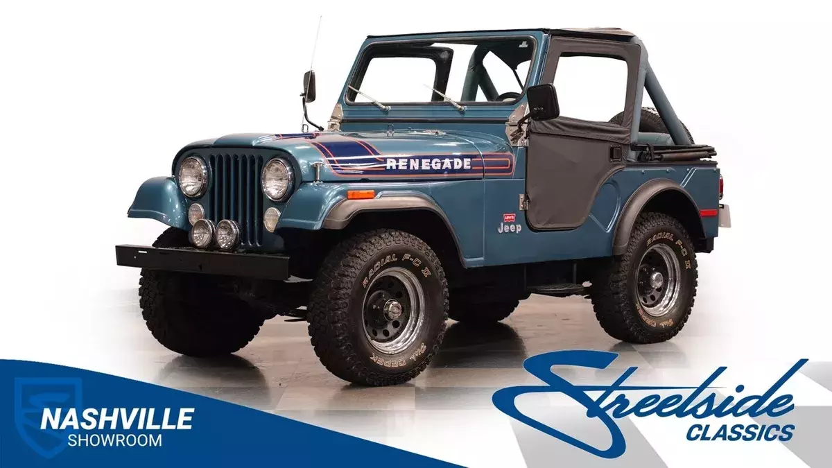 Levi seats 258ci Jasper crate motor four speed manual 1976 Jeep CJ Renegade Levi Edition