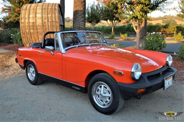 LIFELONG CALIFORNIA CAR - 78K ORIGNAL MILES & PAINT, FULLY DOCUMENTED SINCE DAY! 1979 MG Midget MKIV