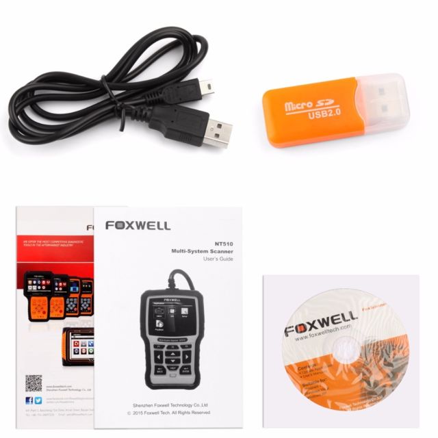 For BMW MINI DIAGNOSTIC SCANNER ABS SRS CODE READER FOXWELL NT510 CAR SCAN TOOL - photo 6