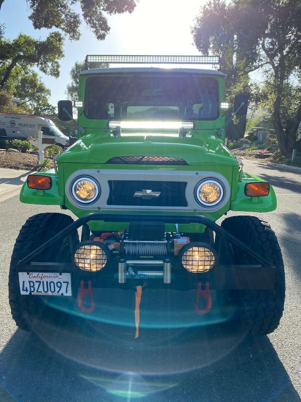 LIFTED 1973 FJ40 TOYOTA LAND CRUISER, NEW 35" TIRES AND WHEELS, BUILT 350, BEAST 1973 Toyota Land Cruiser mud beast