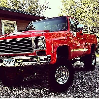 Lifted 77 Chevy K20 * Coca Cola Red* 1977 Chevrolet C/K Pickup 2500