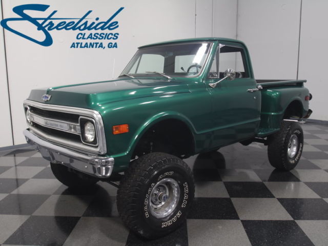 LIFTED C-10 4X4, FRESH BIG BLOCK 396 V8, AUTO, A/C, PWR FRNT DISC/STEER, OAK BED 1970 Chevrolet C-10 4X4