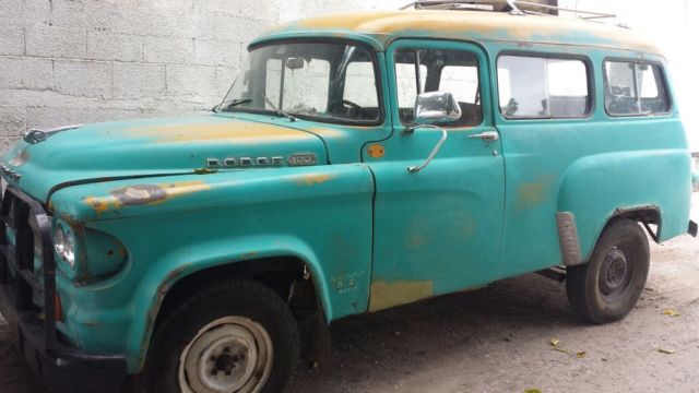 Light Green 1964 Power Wagon D100 Dodge Town Wagon 1964 Dodge Power Wagon D100