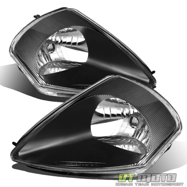 Blk 2000-2005 Mitsubishi Eclipse Replacement Headlights Headlamps Set Left+Right - photo 4