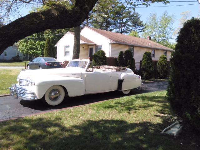 LINCOLN CONTINENTAL 1948 CABRIOLET Rare Convertible show or go !! Flat V12 1948 Lincoln Continental cabriolet