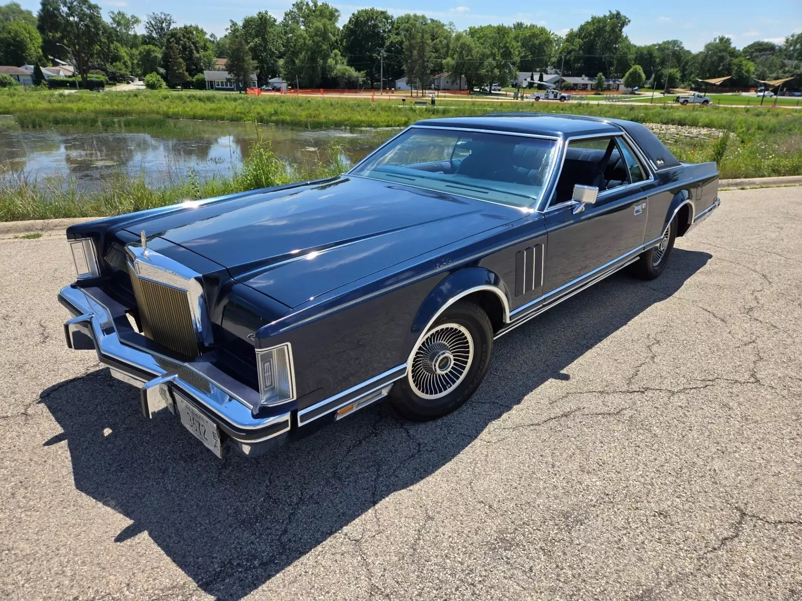Lincoln Continental Blue with 29,350 Miles, for sale! 1979 Lincoln Continental - MARK V - VERY LOW MILES - ORIGINAL CONDITION -