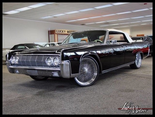 Lincoln Continental Convertible Custom Suicide Doors Sound System Air Ride 22's 1964 Lincoln Continental