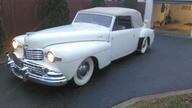 LINCOLN CONTINETAL 1948 CABRIOLET Rare Convertible show or go !! Flat V12 1948 Lincoln Continental convertible