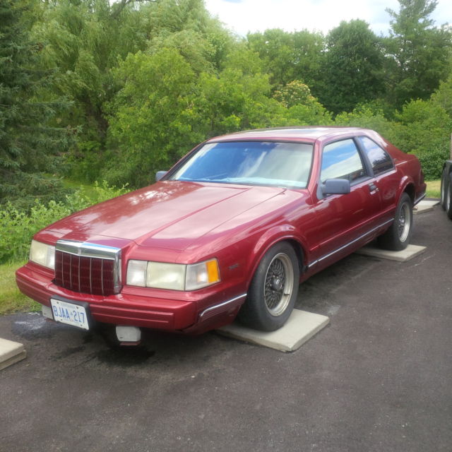Lincoln Mark VII LSC Sedan 2-Door 5.0L, Special Edition Red, 1991 + Parts 1991 Lincoln Mark Series Special Edition LSC
