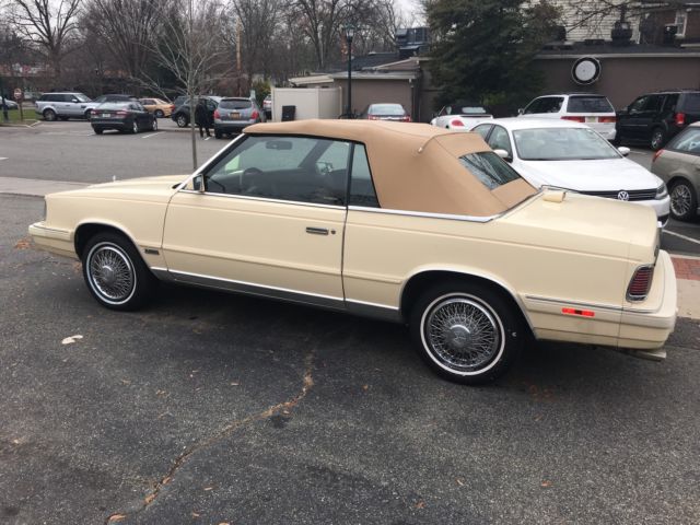 Little old man's car ORIGINAL 7K miles Locally Garaged and Maintained, AMAZING 1986 Chrysler LeBaron Convertible