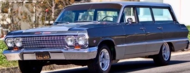 Live the California Dream in a 1963 Bel-Air Station Wagon !!! 1963 Chevrolet Bel-Air Station Wagon Roof Rack
