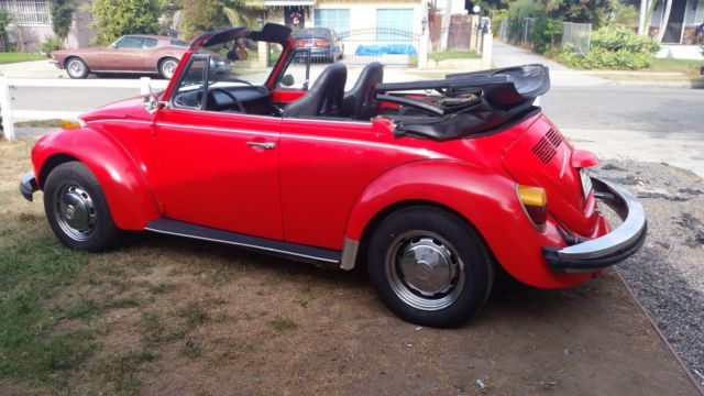 L@@K "NO RESERVE" KARMANN 1978 VW SUPER BETTLE CONVERTIBLE, OVAL KOMBI WESTY BUG 1978 Volkswagen Beetle - Classic KARMANN