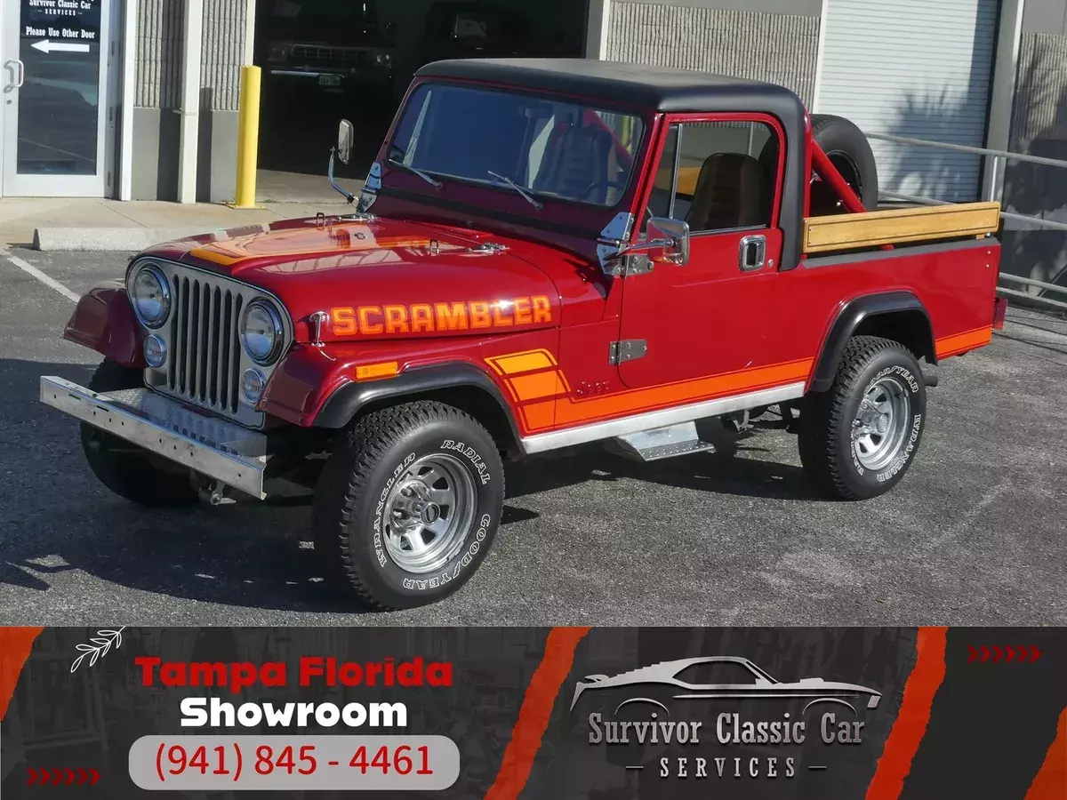 Lots of new maintenance parts. Runs and drives great. Working 4x4 and A/C! Clean 1982 Jeep CJ-8 Scrambler
