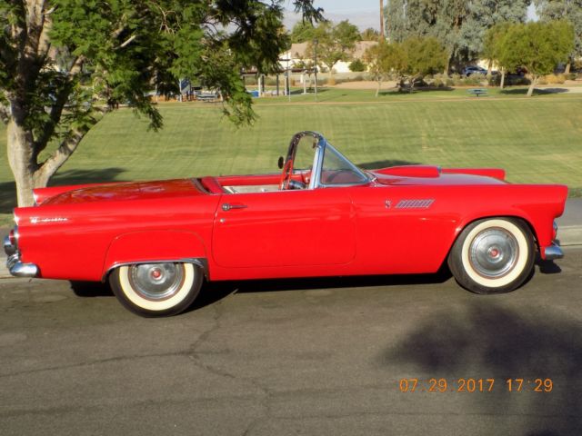 LOW 37000 MILE CALIFORNIA NO RUST T-BIRD ,LOOK 1955 Ford Thunderbird Convertible