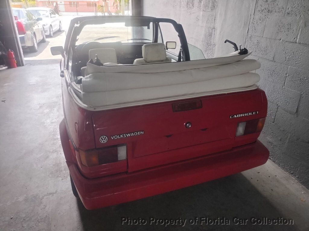 1990 Volkswagen Cabrio 2dr Bestseller 5-Speed Florida Convertible - photo 3