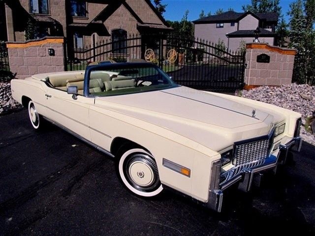 Low mileage, excellent condition, soft top in excellent condition. Parade boots. 1976 Cadillac Eldorado